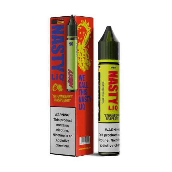 Nasty Liq Strawberry Raspberry Likit, uygun fiyatlı salt nikotin ile çilek ve ahududunun ferahlatıcı uyumunu sunar.