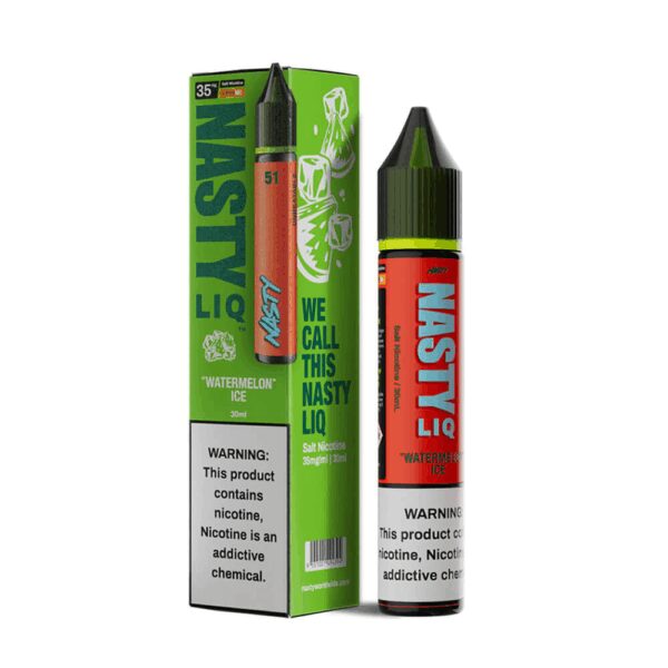 Uygun fiyatlı Nasty Liq Watermelon Ice, ferah karpuz ve serinletici buz etkisiyle yüksek salt nikotin likitidir.