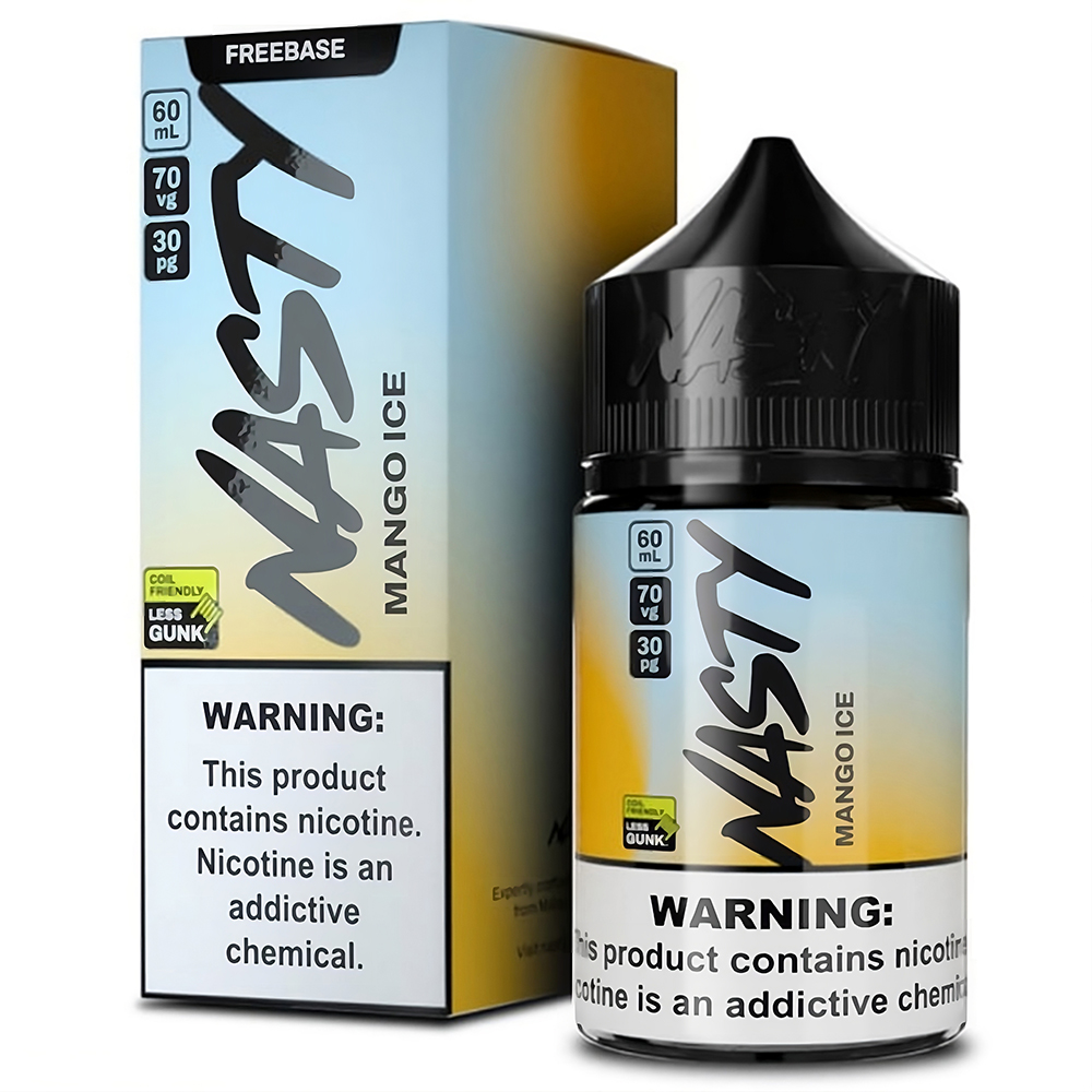 Nasty Mango Ice Likit Uygun fiyatlı Nasty Mango Ice Likit, yoğun mango tadını buz ferahlığıyla buluşturan premium salt nikotin seçeneğidir.