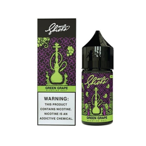 Uygun fiyatlı Nasty Shisha Green Grape salt likit, yoğun yeşil üzüm tadıyla uzun süreli keyif sunar.
