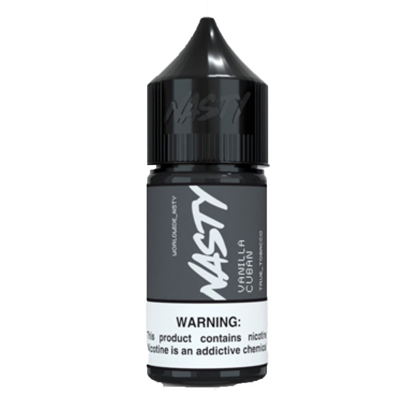 Nasty Vanilla Cuban Salt Likit Vanilya ve tütünün eşsiz uyumunu sunan uygun fiyatlı salt nikotin likit ile yoğun buhar keyfi.
