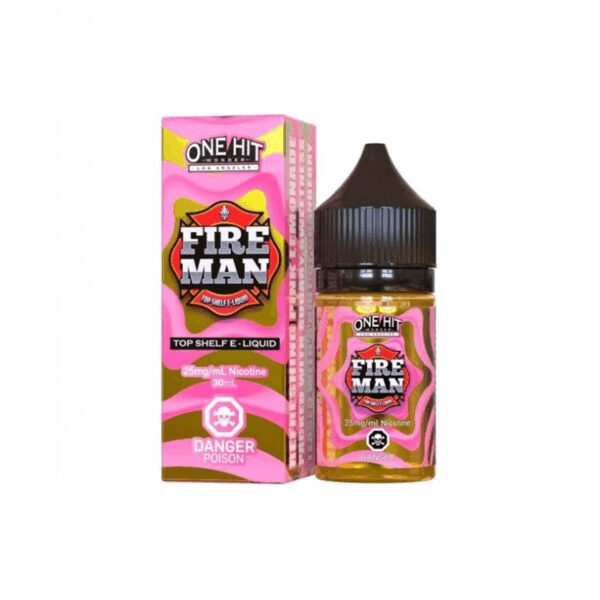 One Hit Wonder Fire Man 30ml likit, uygun fiyatlı salt nikotin ile yoğun lezzet ve anında etki sunar.