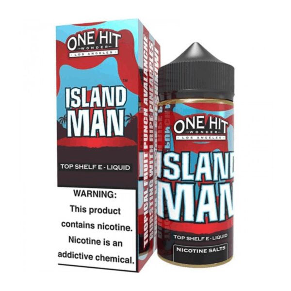 One Hit Wonder Island Man 100ml e-likit, uygun fiyatlı tropikal meyve lezzetleriyle yüksek buhar keyfi sunar.