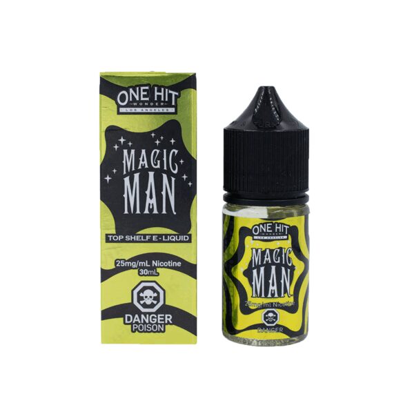 Uygun fiyatlı One Hit Wonder Magic Man Salt Likit 30ml, yoğun lezzetli premium salt nikotin e-likitidir.