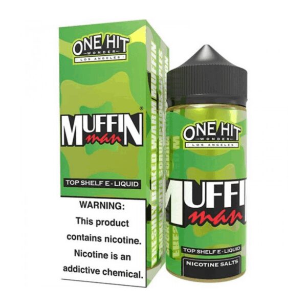Taze elmalı turta ve tarçın lezzetini uygun fiyatla sunan, salt nikotinli 100ml One Hit Wonder Muffin Man.