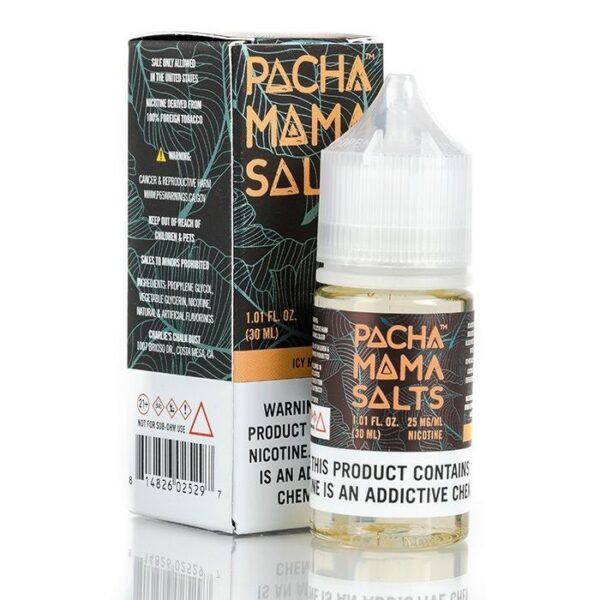 Uygun fiyatlı Pachamama Icy Mango salt nikotin likiti, yoğun mango tadına ferahlatıcı buz serinliği sunar.