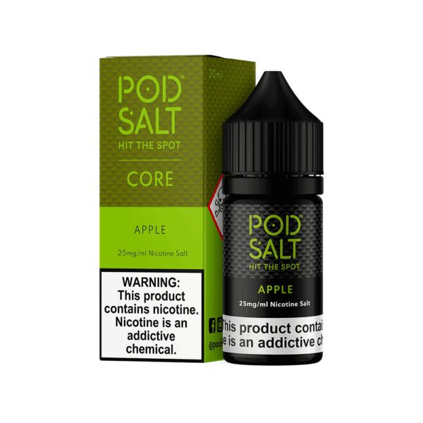 Uygun fiyatlı salt nikotin likiti Pod Salt Apple ile ferahlatıcı elma aromasını keşfedin.