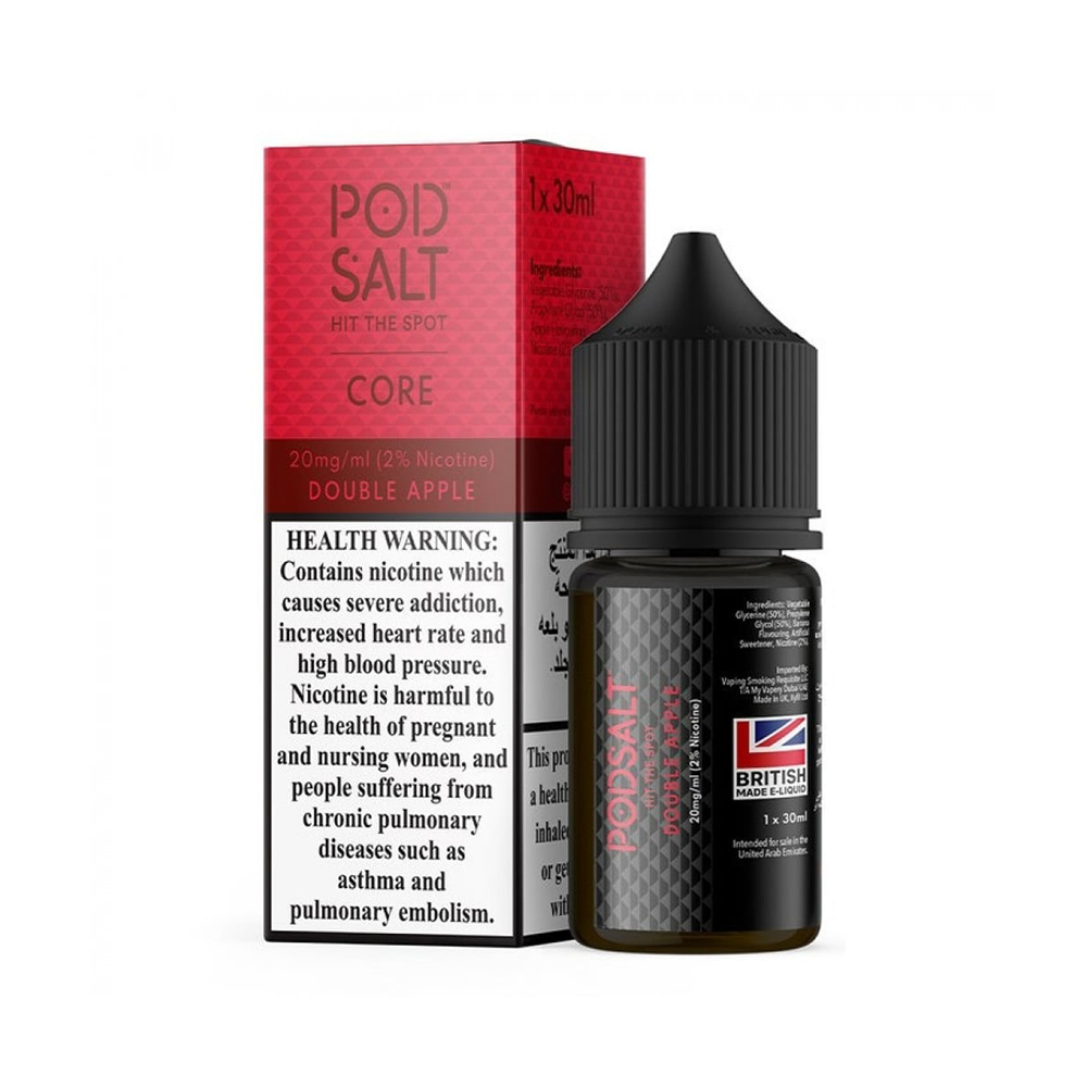 Pod Salt Double Apple Salt Likit Çift elma aromalı salt nikotin likiti ile güçlü tat ve uygun fiyatlı buhar keyfi.