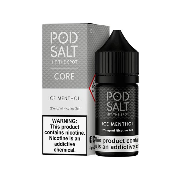 Uygun fiyatlı Pod Salt Ice Menthol, ferah buzlu mentol tadıyla yoğun buhar ve uzun kullanım sağlar.