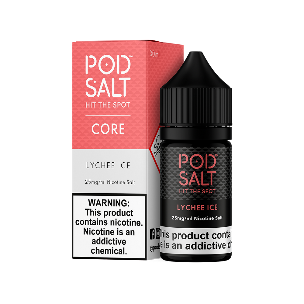 Pod Salt Lychee Ice Likit Taze liçi aroması ve ferahlatıcı buz etkisiyle salt nikotin içeren uygun fiyatlı pod likiti.