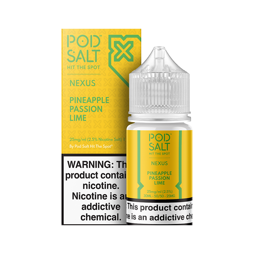 Uygun Fiyatlı Pod Salt Ananas Ananas, çarkıfelek ve misket limonu aromalarıyla yoğun lezzet sunan uygun fiyatlı salt likit.