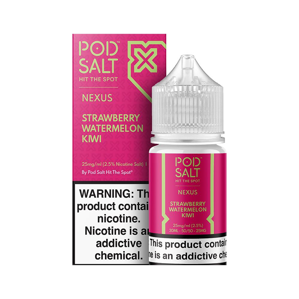 Pod Salt Strawberry Watermelon Kiwi Uygun fiyatlı salt likit, çilek karpuz kivi karışımıyla yoğun meyve lezzeti ve ferahlık sunar.