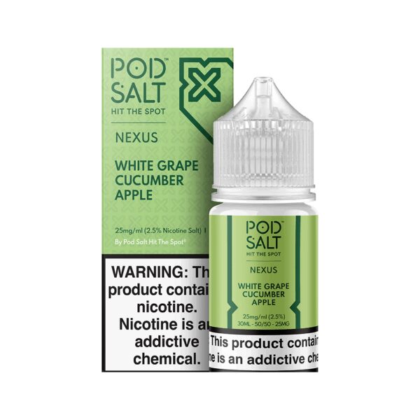 Beyaz üzüm, salatalık ve elma aromalarını salt nikotinle buluşturan ferahlatıcı likit, uygun fiyatıyla günlük kullanım için ideal.