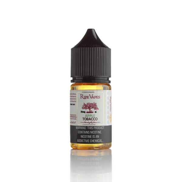Taze elma ve derin tütün harmanıyla salt nikotin deneyimi sunan 30ml Ripe Vapes likit, uygun fiyatlı.