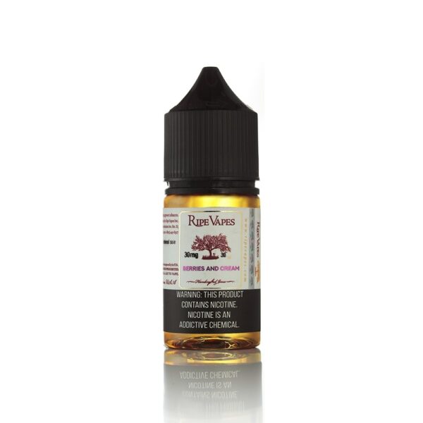 Uygun fiyatlı Ripe Vapes Berries And Cream 30ml salt nikotin likiti, çilek ve krema notalarını birleştirir.