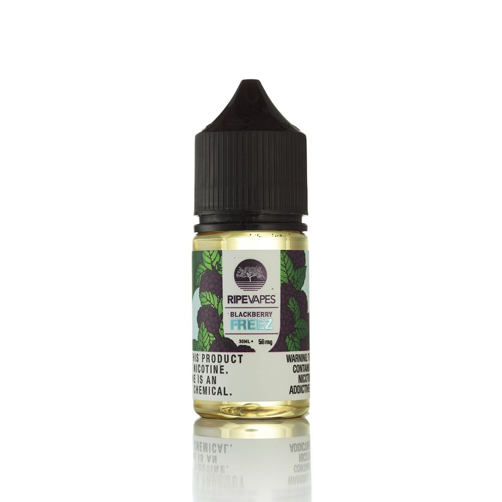 Ripe Vapes Blackberry Freez 30ml Uygun fiyatlı 30ml premium likit ile böğürtlen serinliği ve yüksek salt nikotin birleşimi.