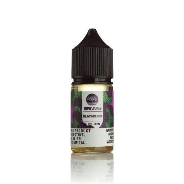 Uygun fiyatlı Ripe Vapes Blackberry Salt Likit 30ml, yoğun böğürtlen tadı ve güçlü salt nikotin sunar.