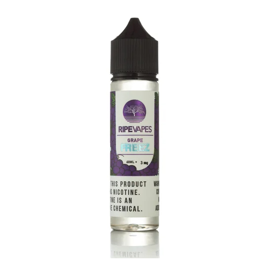 Ripe Vapes Grape Freeze salt nikotin likit, yoğun üzüm tadı ve ferahlatıcı etkiyi uygun fiyatla sunar.