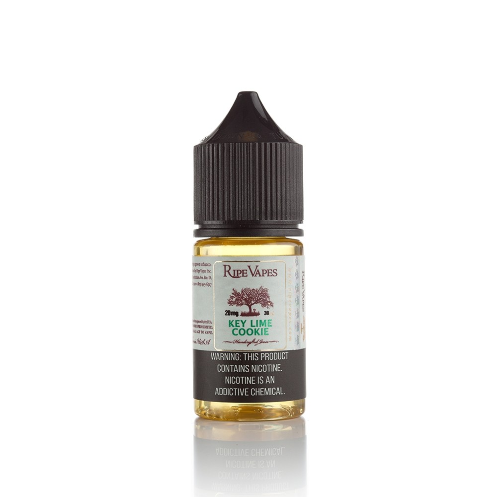 Ripe Vapes Key Lime Cookie 30ml Taze limon ve kurabiye aromalarıyla uygun fiyatlı salt nikotin likiti.