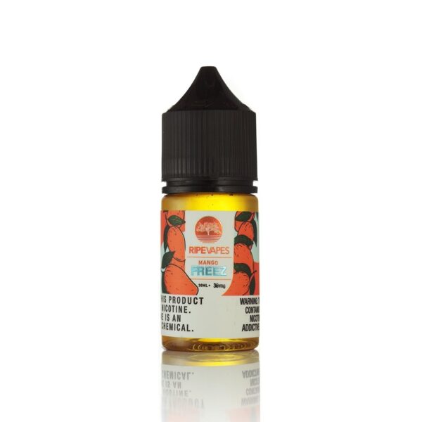 Uygun fiyatlı Ripe Vapes Mango Freez 30ml, taze mango ve nane uyumuyla dolu kaliteli bir salt likit.