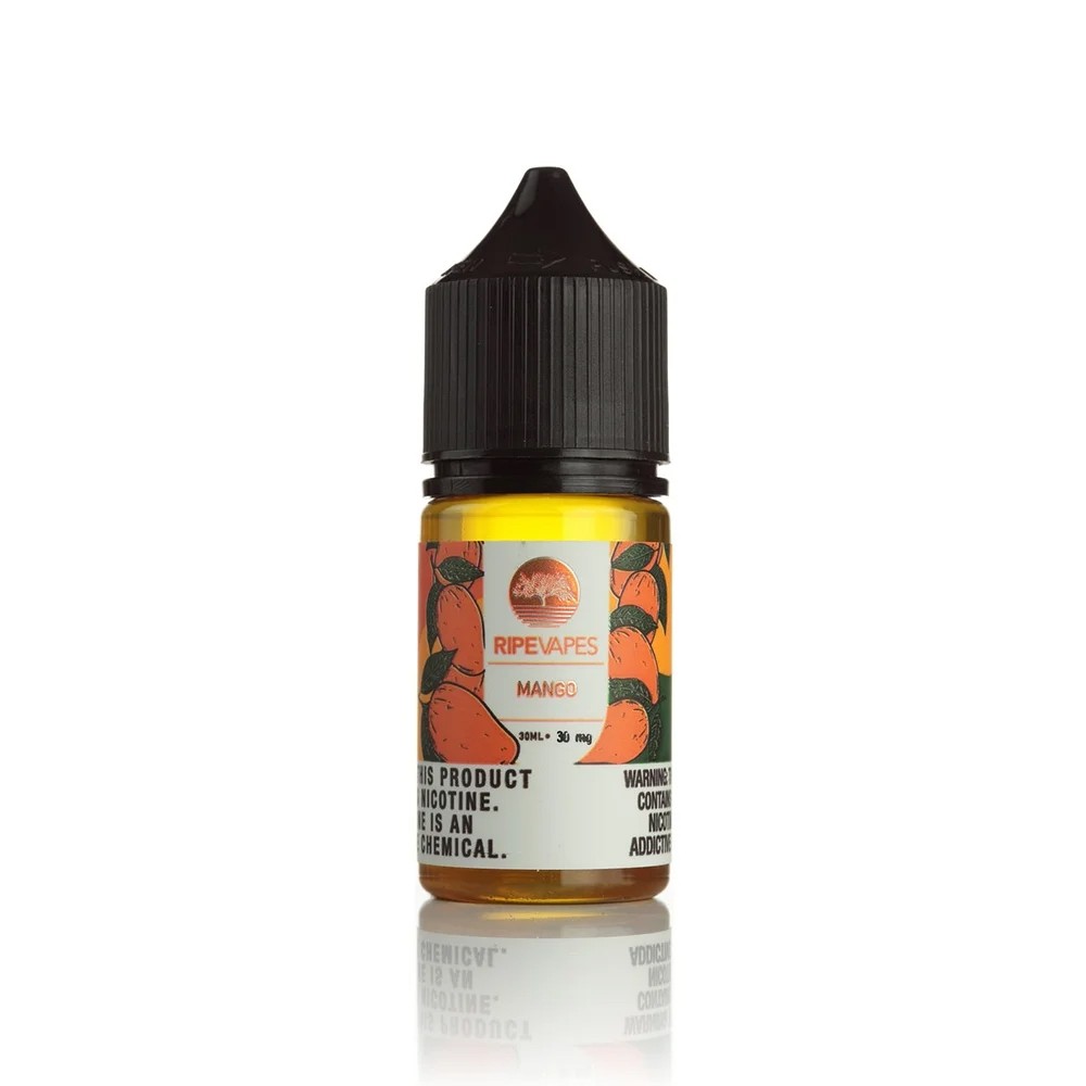 Ripe Vapes Mango Likit 30ml Olgun mango aromalı, yoğun buhar ve kalıcı tat sunan uygun fiyatlı salt nikotin sıvısı.
