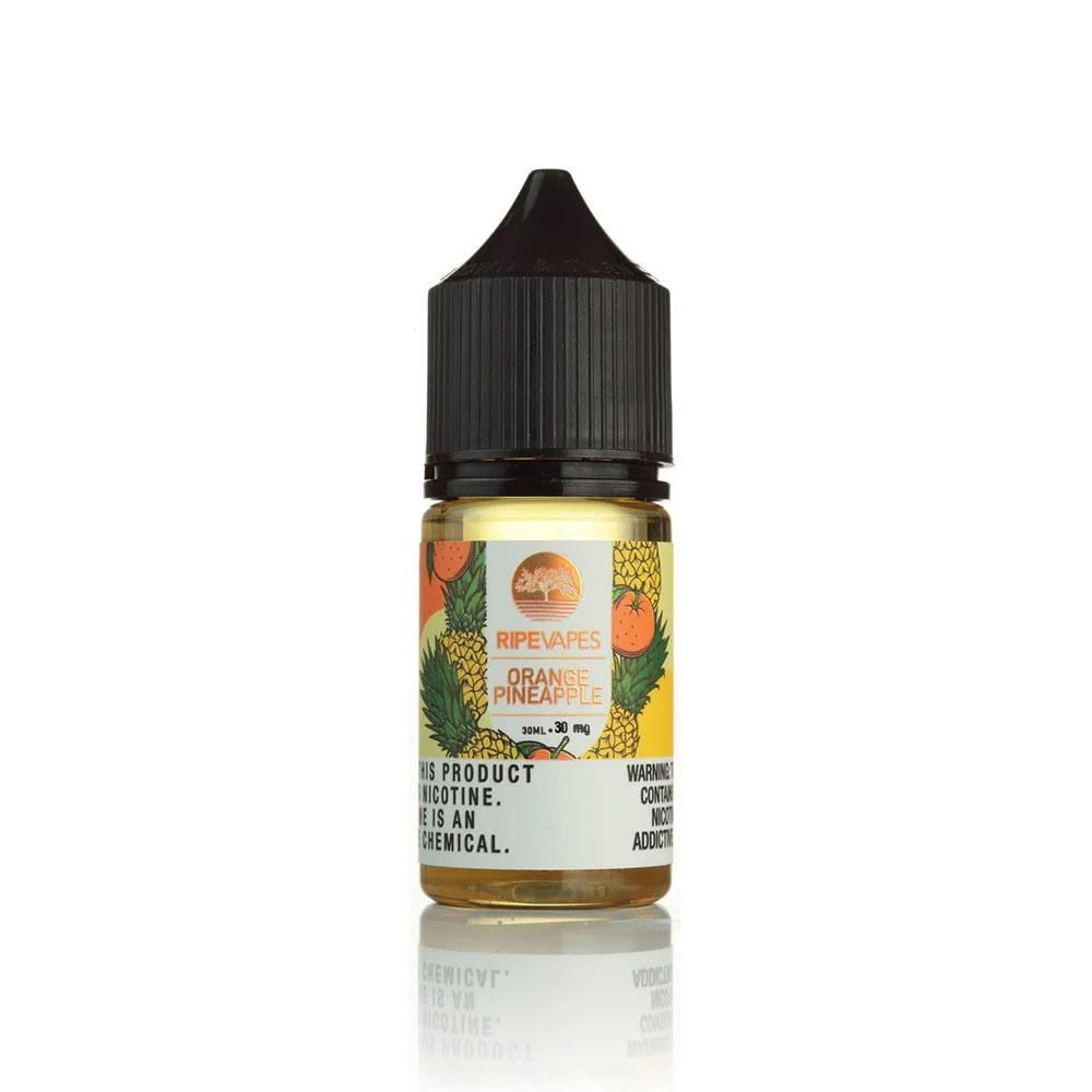 Ripe Vapes Orange Pineapple Salt Likit 30ml Yoğun Meyve Aroması Uygun Taze portakal ve ananas aromalı salt nikotin likiti uygun fiyatla sunar.