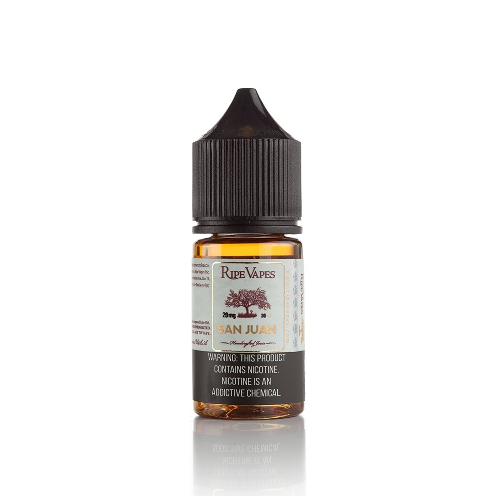 Ripe Vapes San Juan 30ml Taze Meyve Karışımı Taze meyve karışımı aroması ve dengeli salt nikotin etkisiyle uygun fiyatlı bir içim deneyimi sunar.