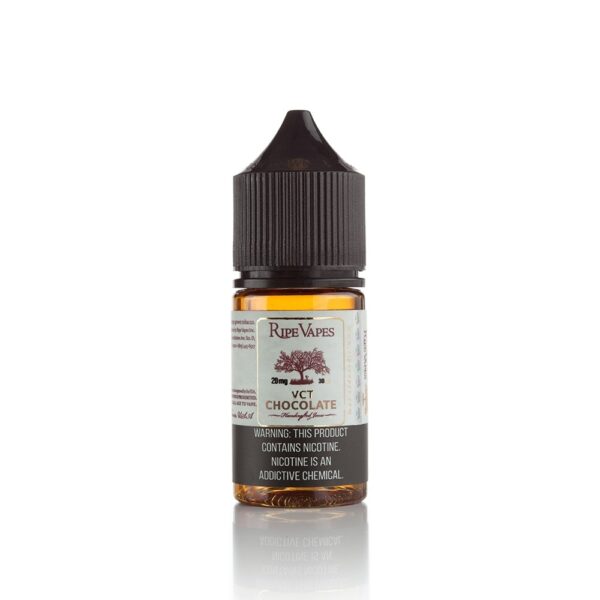 Uygun fiyatlı Ripe Vapes VCT salt nikotin likit, çikolata ve vanilya krema ile zengin tütün lezzetini sunar.