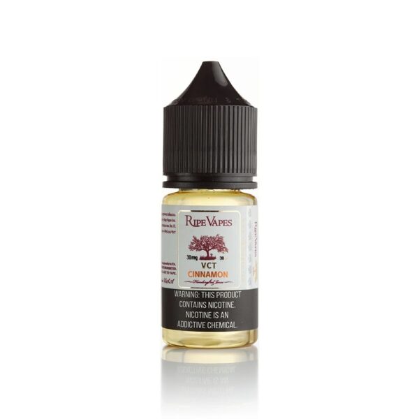 Ripe Vapes VCT Cinnamon 30ml, vanilya ve krema notalarıyla zenginleşen tarçınlı salt nikotin likiti uygun fiyatlı seçenek.