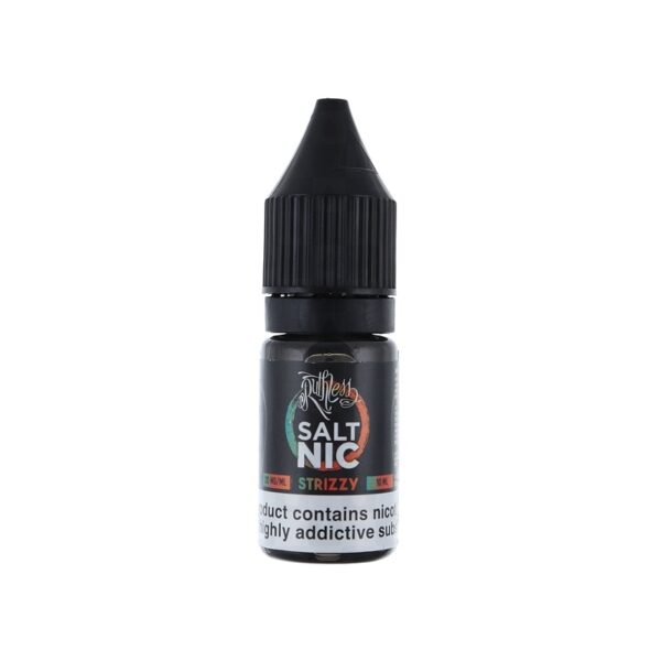 Uygun fiyatlı salt nikotin e-sıvısı Ruthless Strizzy 30ml, yoğun buhar ve hızlı etki sunar.