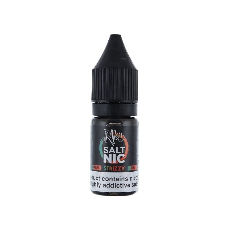 Ruthless Nicotine Salt Strizzy 30ml Uygun fiyatlı salt nikotin e-sıvısı Ruthless Strizzy 30ml, yoğun buhar ve hızlı etki sunar.