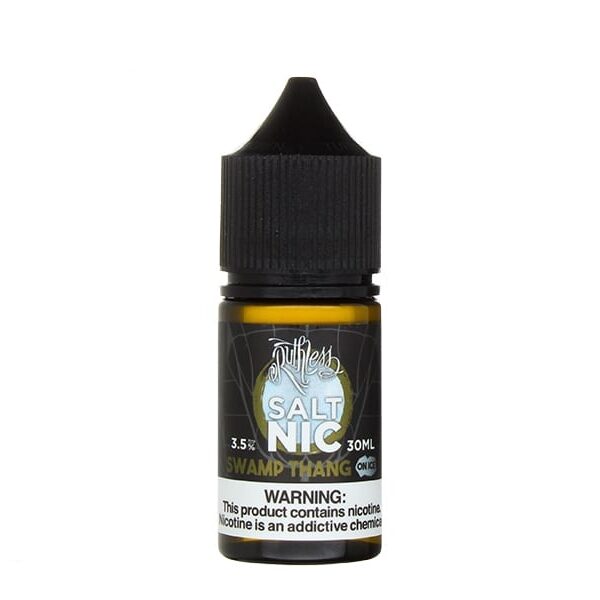 Uygun fiyatlı Ruthless Swamp Thang on Ice 30ml, tatlı meyve karışımını ferah nane serinliğiyle sunan bir salt nikotindir.