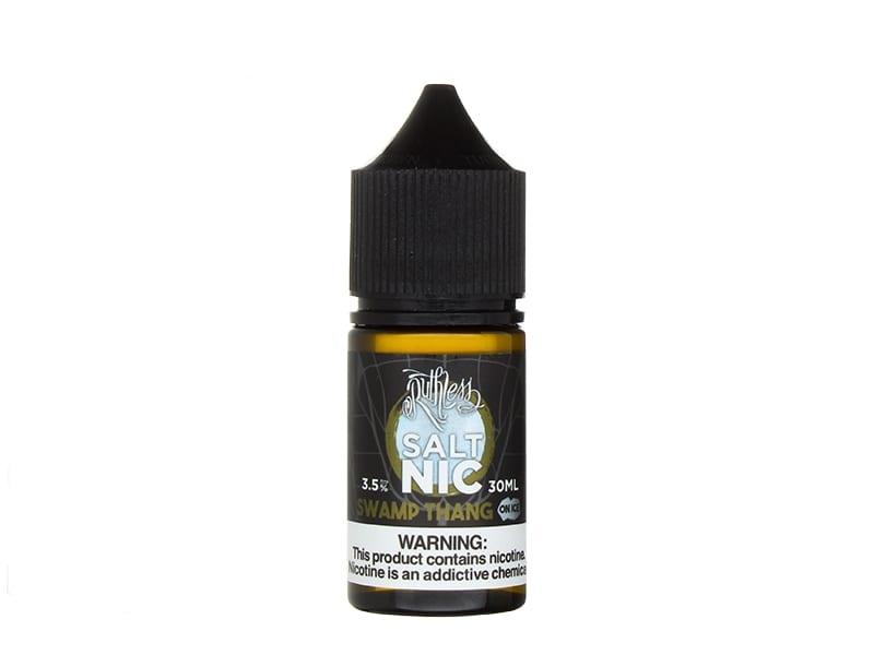 Ruthless Swamp Thang on Ice 30ml Uygun fiyatlı Ruthless Swamp Thang on Ice 30ml, tatlı meyve karışımını ferah nane serinliğiyle sunan bir salt nikotindir.