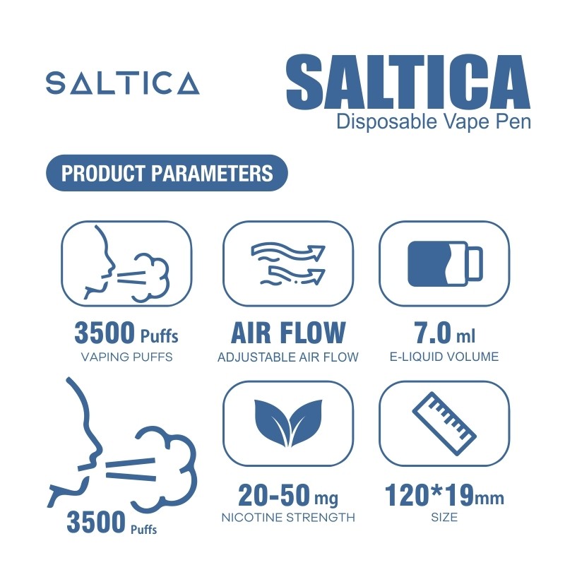Saltica Blue Razz Ice Kullan At Vape Saltica Blue Razz Ice kullan-at vape, yaban mersini buz ferahlığı sunan uygun fiyatlı ve pratik bir salt nikotin seçeneğidir.