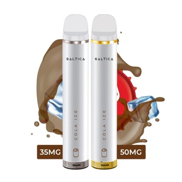 Uygun fiyatlı Saltica Cola Ice kullan-at vape pen, taze kola aroması ve güçlü salt nikotin ile ferahlatıcı bir deneyim sunar.
