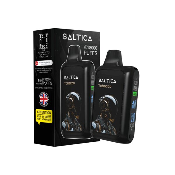 Saltica Cyber 18000 Tobacco ile uzun ömürlü tütün keyfini uygun fiyatla yakalayın.