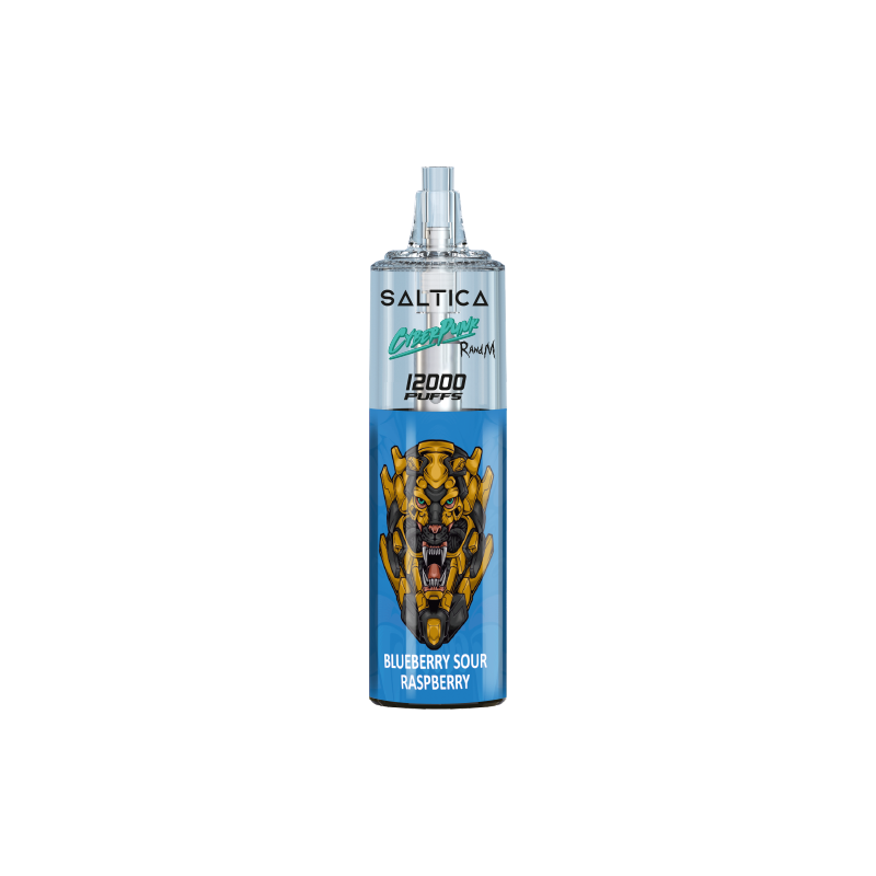 Saltica Cyberpunk 12000 Blueberry Sour Raspberry Uygun fiyatlı Saltica Cyberpunk 12000 puf kullan at vape bar, yaban mersini ve ekşi ahududu aromalı salt nikotin sunar.