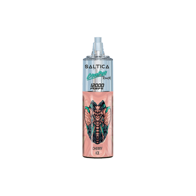 Saltica Cyberpunk 12000 Cherry Ice Saltica Cyberpunk 12000 Cherry Ice ile taze kiraz buz aroması ve uygun fiyatlı salt nikotin keyfi yaşayın.