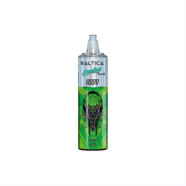 Uygun fiyatlı Saltica Cyberpunk 12000 Gummy Drop ile taze sakız lezzetinde 12000 puf keyfi ve pratik salt nikotin deneyimi.
