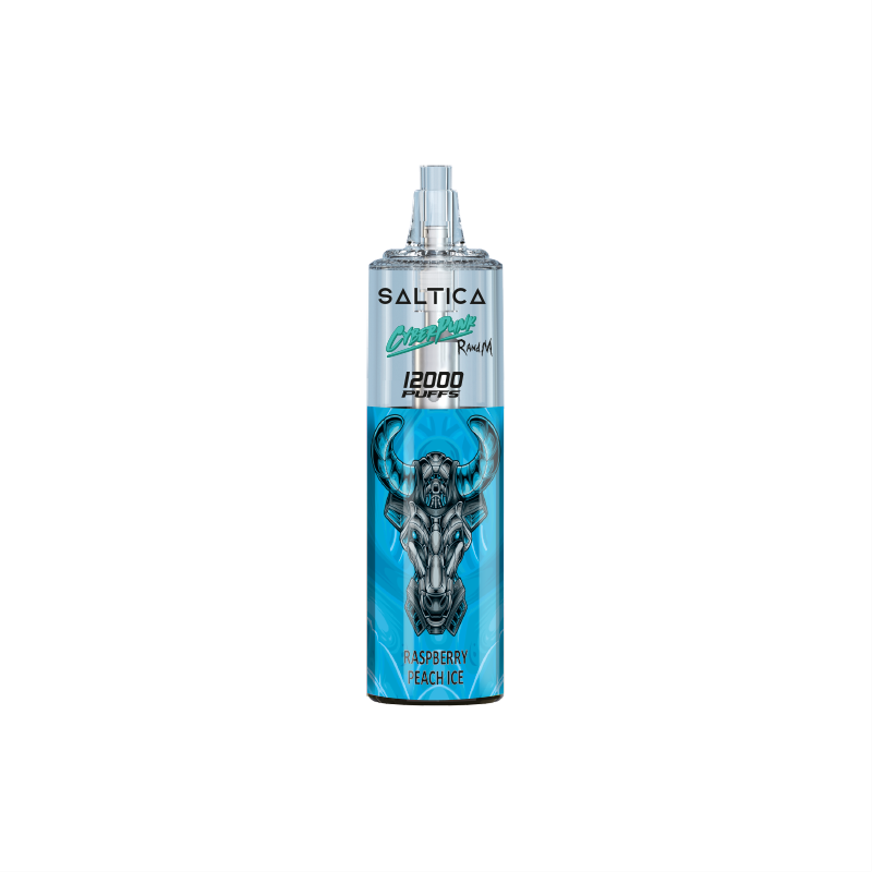 Saltica Cyberpunk 12000 Puf Ahududu Şeftali Buzlu Saltica Cyberpunk 12000, ahududu ve şeftali buzlu ferahlığı birleştiren uygun fiyatlı salt nikotin kullan-at vape bar.