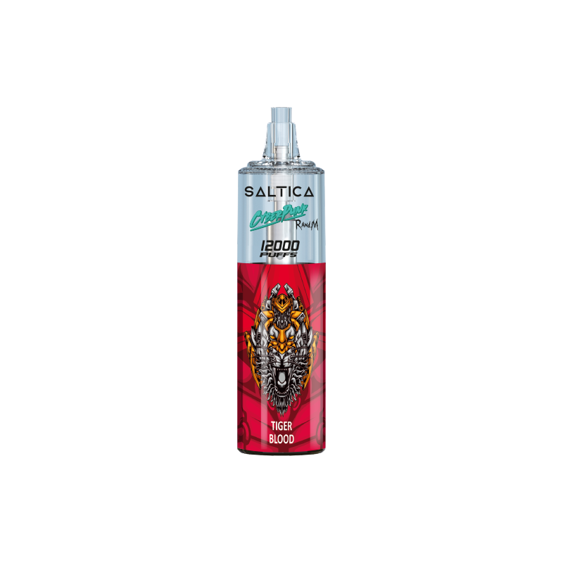 Saltica Cyberpunk 12000 Tiger Blood Saltica Cyberpunk 12000 Tiger Blood, tropikal meyve aroması ve 12000 pufluk kullanım ömrüyle uygun fiyatlı bir salt nikotin vape bar.