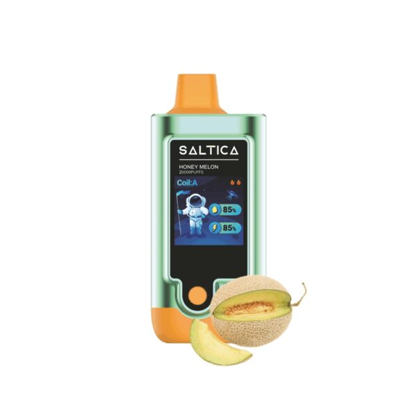 Saltica Digital 20000 Honey Melon kullan at vape, bal kavunu aromasıyla uygun fiyatlı bir salt nikotin deneyimi sunar.