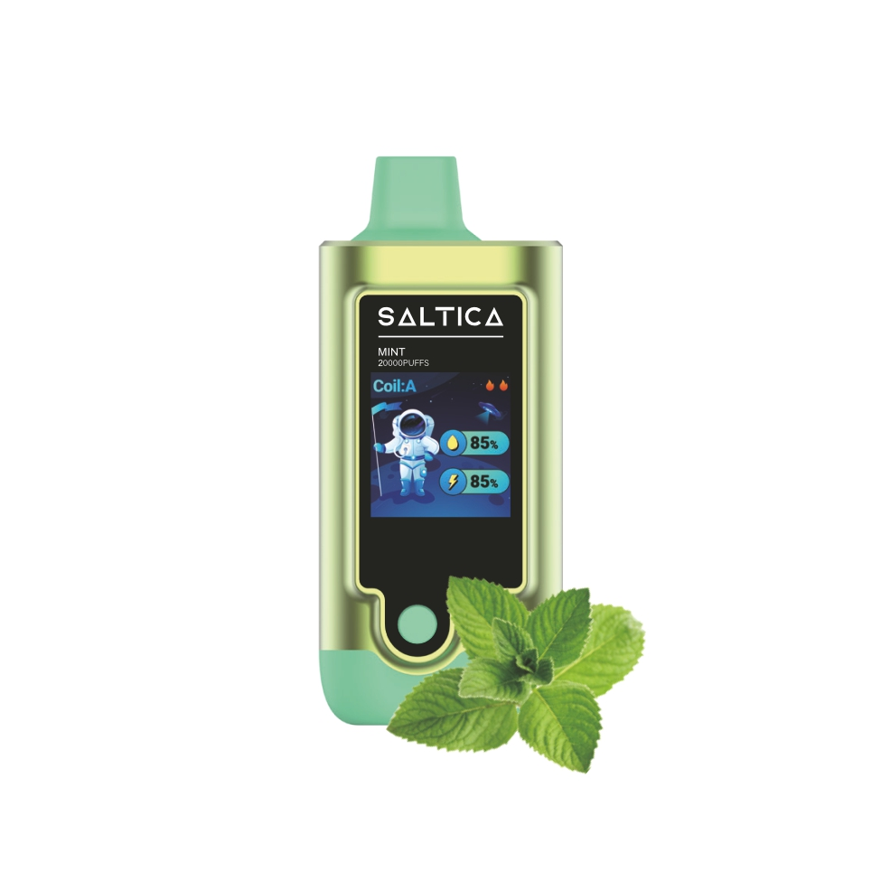 Saltica Digital 20000 Mint Kullan At Vape Ferah nane aromalı Saltica Digital 20000 kullan-at vape ile uygun fiyatlı salt nikotin deneyimi yaşayın.