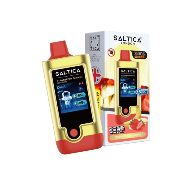 Uygun fiyatlı Saltica Digital 20000 Strawberry Banana ile çilek muz aromalı salt nikotin keyfini yaşayın.
