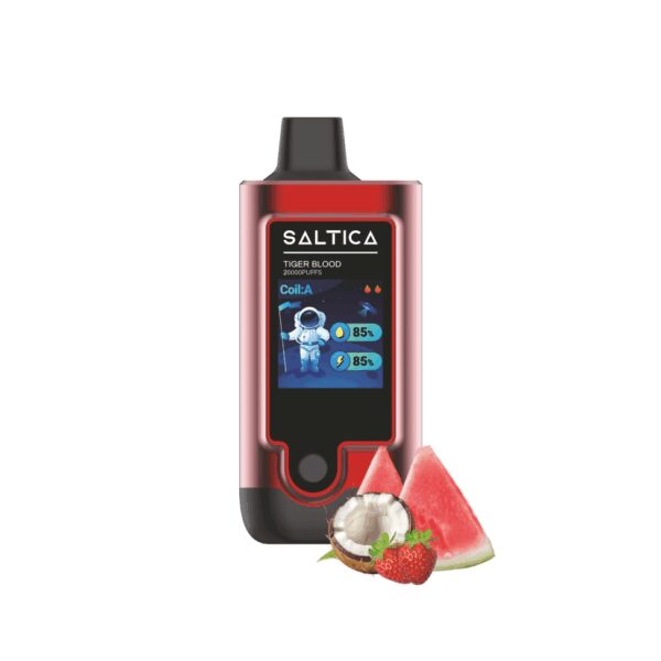 Uygun fiyatlı Saltica Digital 20000 Tiger Blood kullan at vape bar, yoğun meyve aroması ve salt nikotin ile uzun süreli keyif sunar.