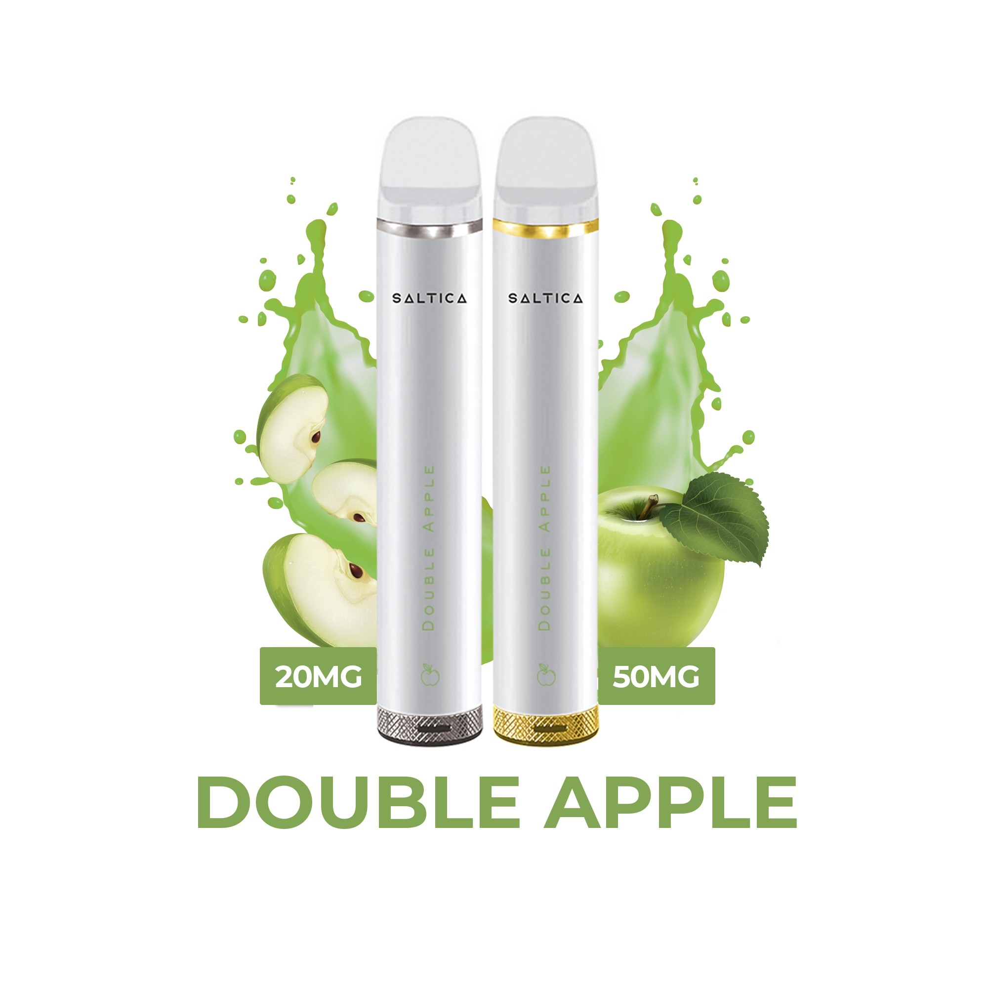 Saltica Double Apple Kullan At Vape Uygun fiyatlı Saltica Double Apple kullan at vape, çift elma aroması ve yüksek salt nikotinle anında tatmin sunar.