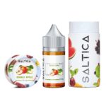 Uygun fiyatlı Saltica Double Apple likiti, yoğun çift elma aroması ve kaliteli salt nikotin ile anında tatmin sunar.