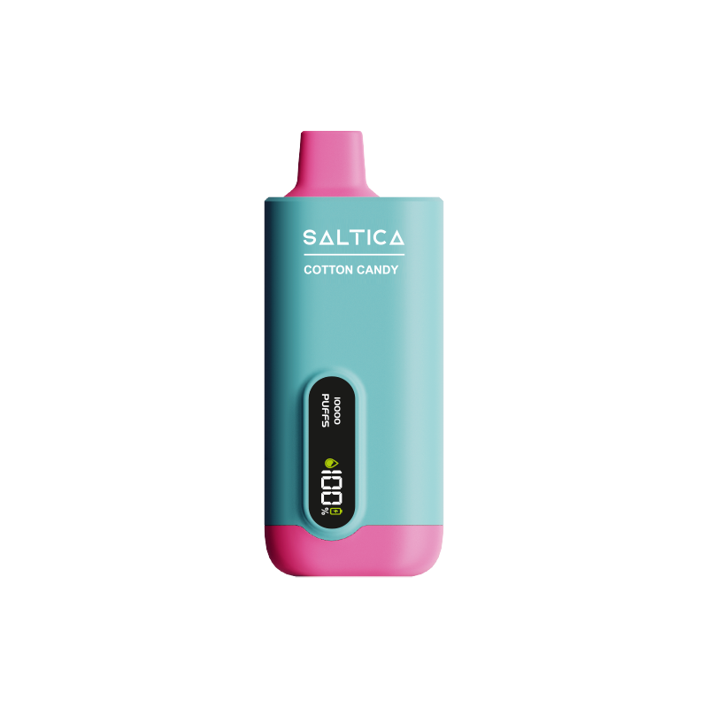 Saltica Ekranlı 10000 Cotton Candy Uygun fiyatlı Saltica ekranlı 10000 Cotton Candy kullan-at vape bar ile tatlı salt nikotin keyfi.