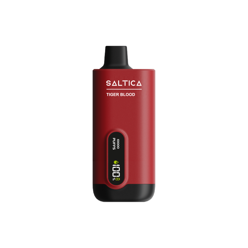 Saltica Ekranlı 10000 Tiger Blood Uygun fiyatlı Saltica Ekranlı 10000 Tiger Blood Kullan At Vape Bar, pil göstergesi ve uzun kullanım sunar.