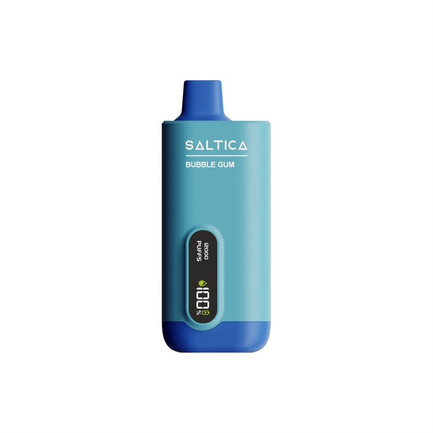 Saltica Ekranlı 12000 Bubble Gum Saltica Ekranlı 12000 Bubble Gum, şık ekranı ve uzun ömürlü performansıyla uygun fiyatlı salt nikotin içim sunar.